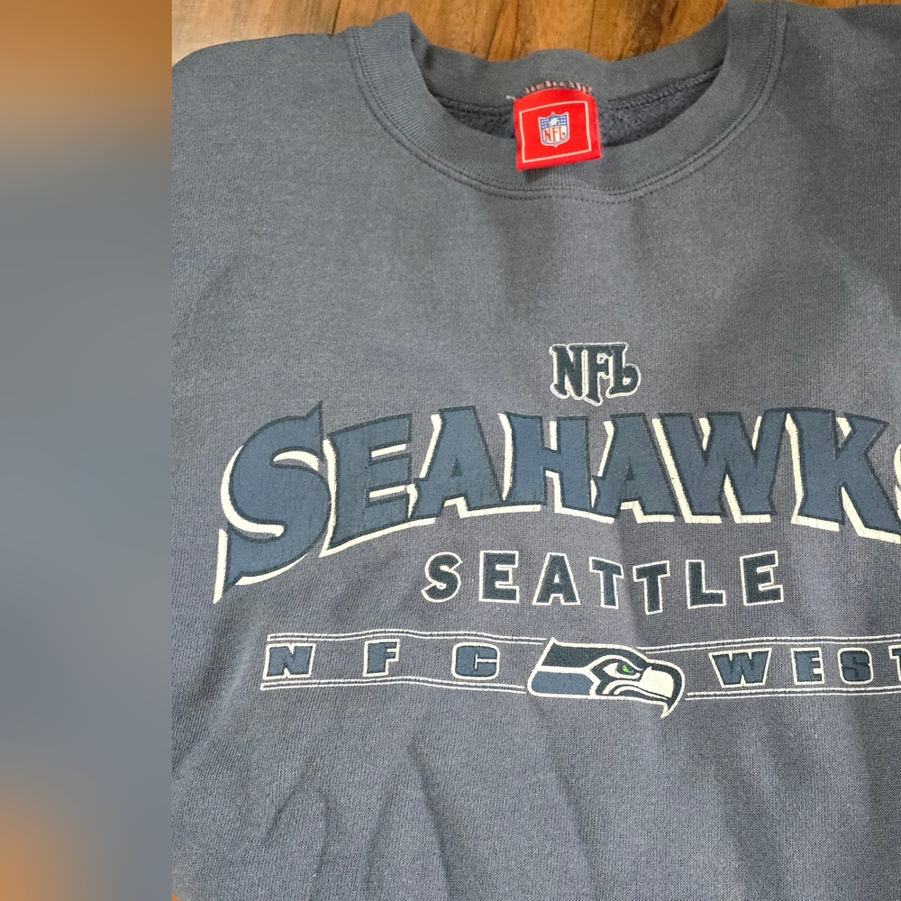 Vintage NFL Seattle Seahawks Sweatshirt NFC West - Picture 2 of 6